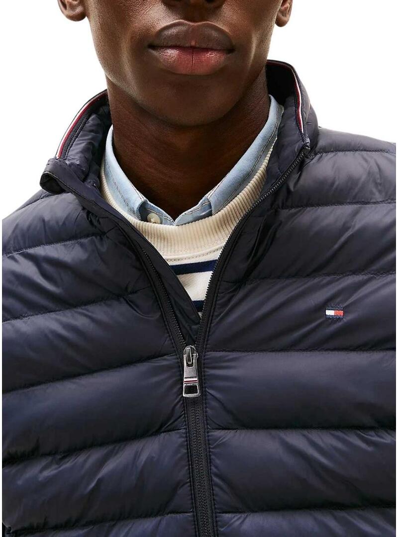 Giacca Tommy Hilfiger Core Packable Recycled blu scuro per uomo