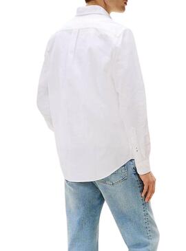 Camicia Tommy Hilfiger Solid Heritage Oxford bianca per uomo