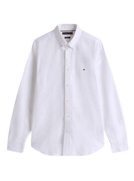 Camicia Tommy Hilfiger Solid Heritage Oxford bianca per uomo