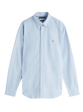 Camicia Tommy Hilfiger Solid Heritage Oxford blu per uomo