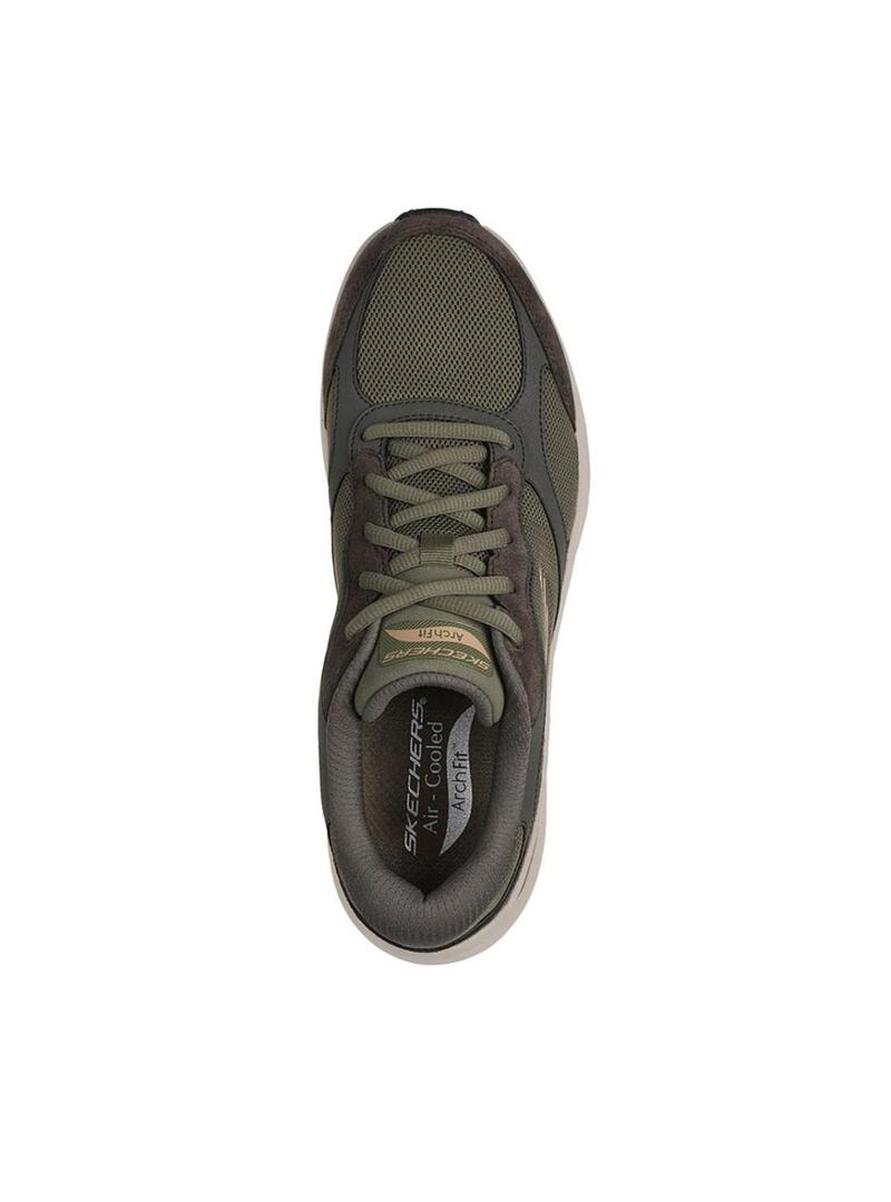 Scarpe Skechers Arch Fit verdi per uomo
