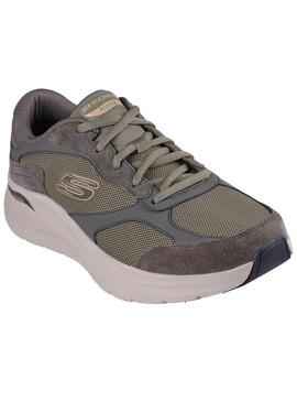 Scarpe Skechers Arch Fit verdi per uomo