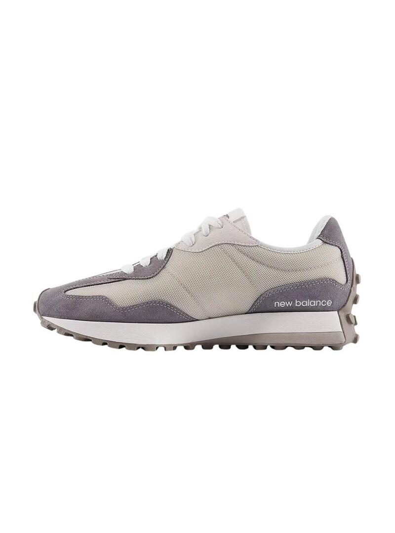 Sneakers New Balance U327 beige e lilla per uomo