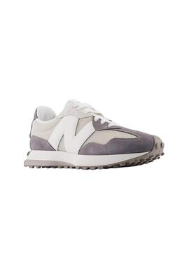 Sneakers New Balance U327 beige e lilla per uomo