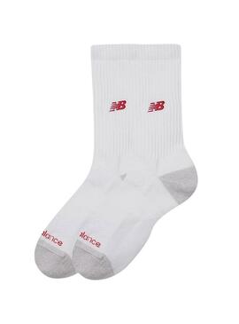 Pacco di calze New Balance 2 paia bianche per uomo e donna