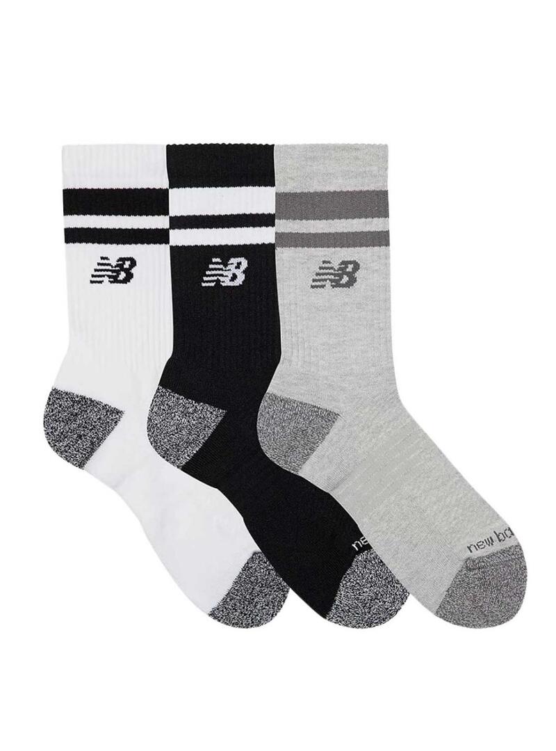 Calzini New Balance Active Stripe tre paia.
