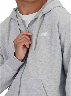 Giacca sportiva New Balance grigia per uomo