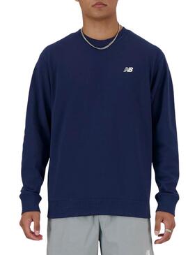 Felpa New Balance Sport blu per uomo