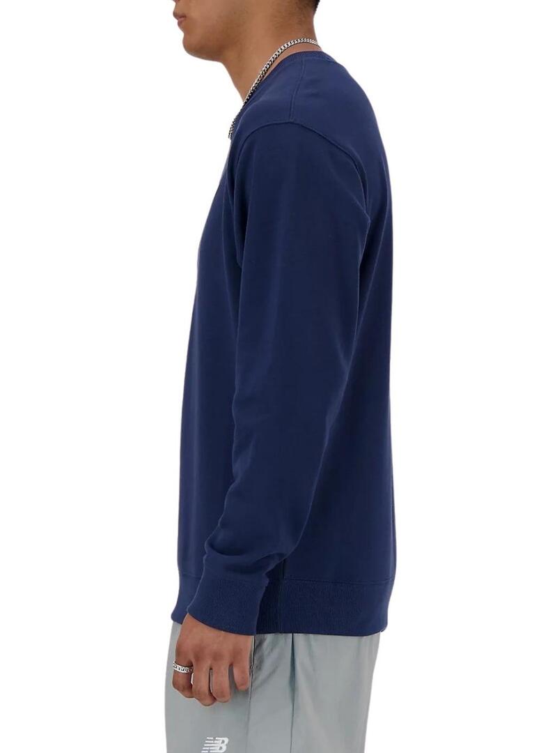 Felpa New Balance Sport blu per uomo