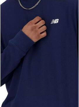 Felpa New Balance Sport blu per uomo