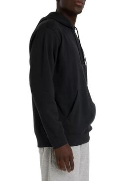 Felpa New Balance Circular Logo nera per uomo