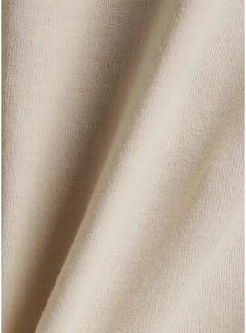 Maglietta New Balance con logo circolare beige per uomo