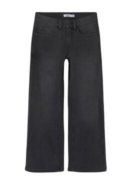 Pantaloni Name It Rose grigi scuri per ragazza.