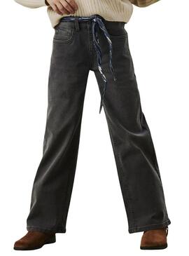 Pantaloni Name It Rose grigi scuri per ragazza.