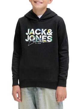 Felpa con cappuccio Jack and Jones Geplas nera bambino