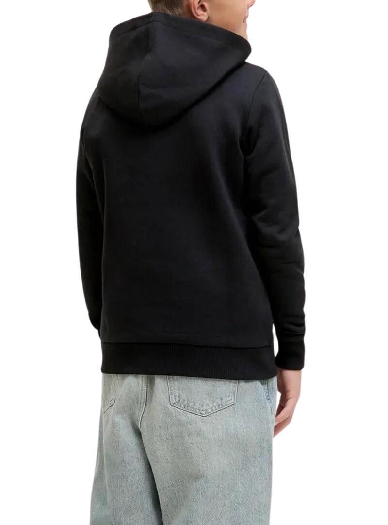 Felpa con cappuccio Jack and Jones Geplas nera bambino