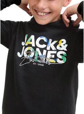 Felpa con cappuccio Jack and Jones Geplas nera bambino