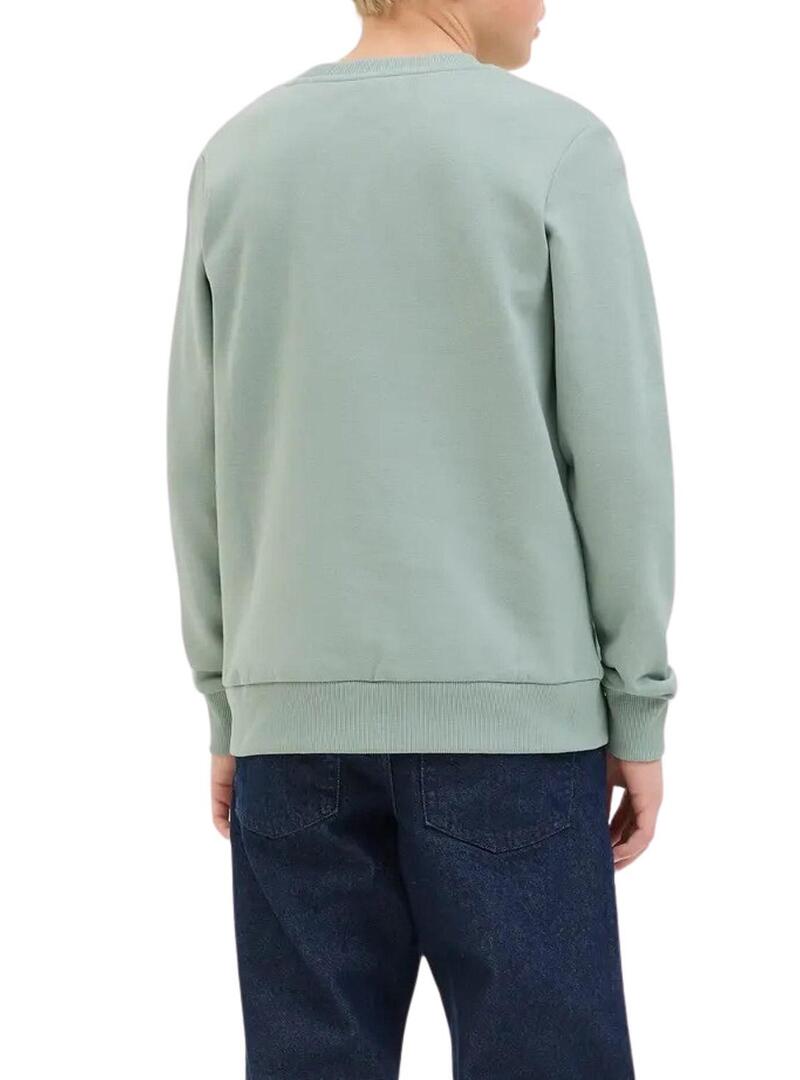 Felpa Jack and Jones Geplas verde per bambino