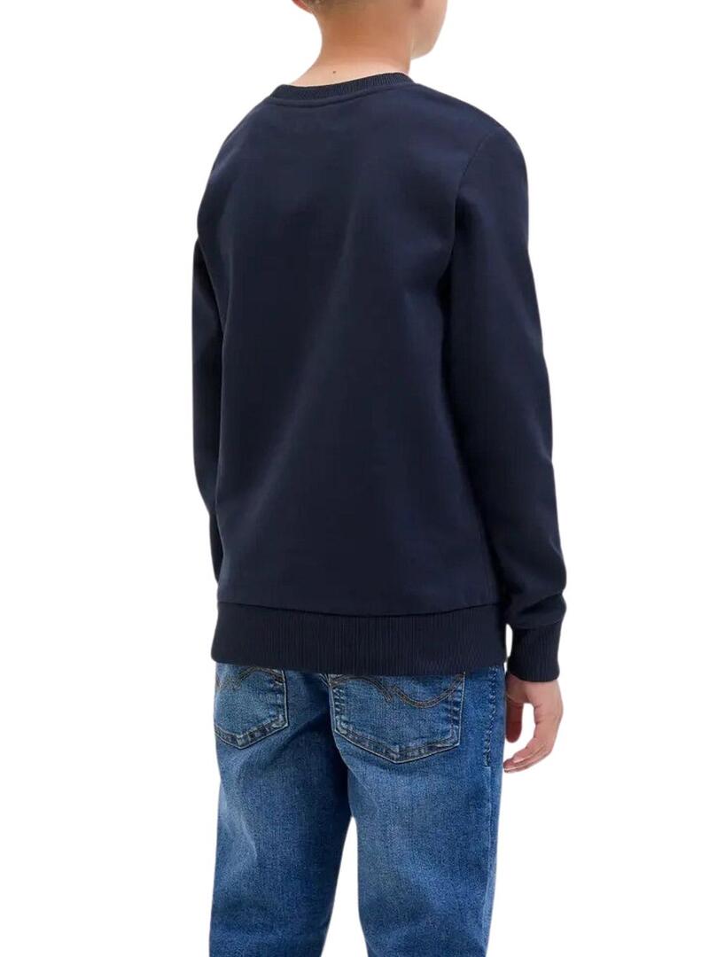 Felpa Jack and Jones Geplas blu marino per bambino