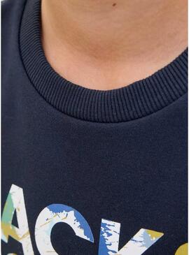 Felpa Jack and Jones Geplas blu marino per bambino