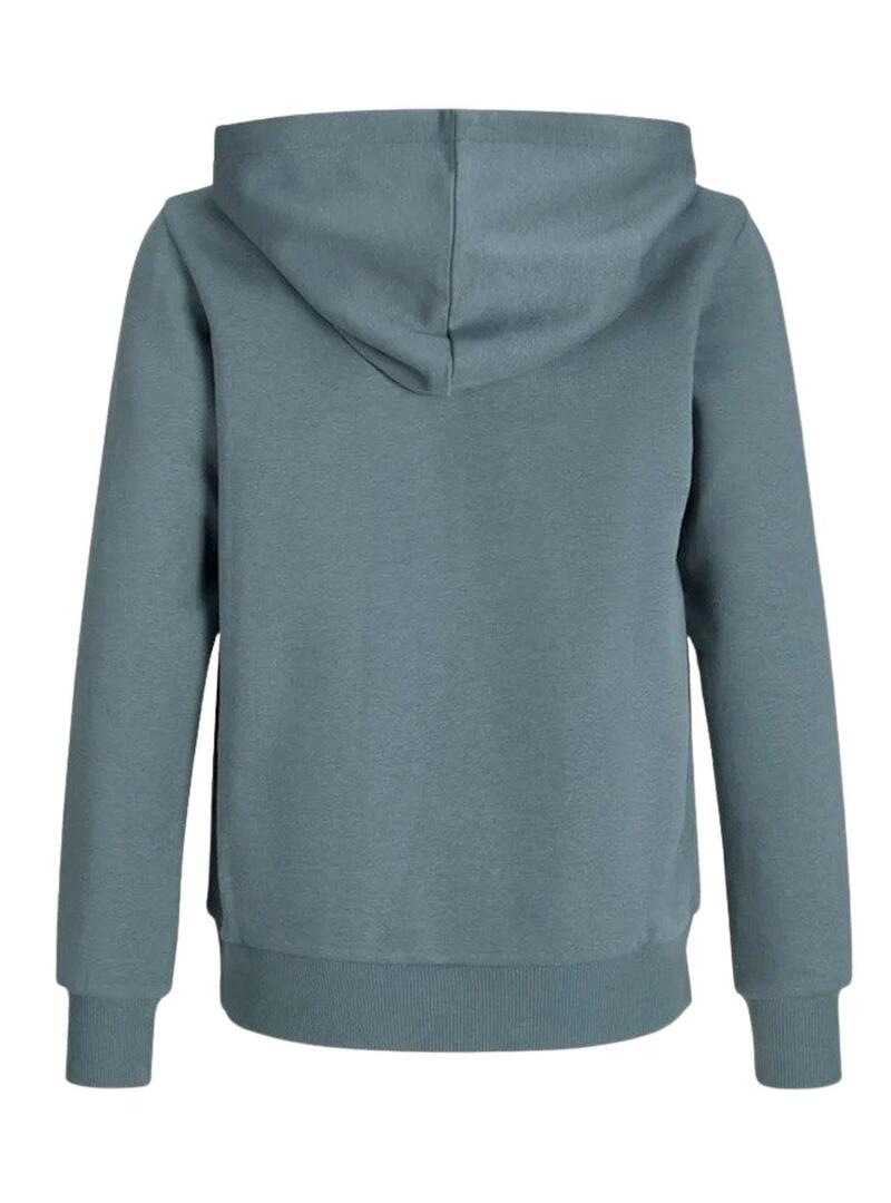 Felpa con cappuccio Jack and Jones Pan blu per bambino