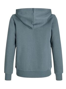 Felpa con cappuccio Jack and Jones Pan blu per bambino