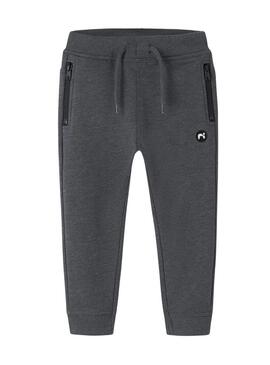 Pantaloni sportivi Name It Vimo grigi per bambino.