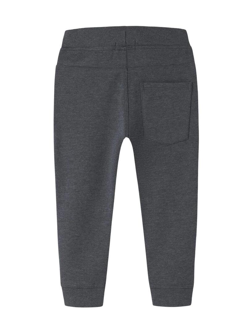 Pantaloni sportivi Name It Vimo grigi per bambino.