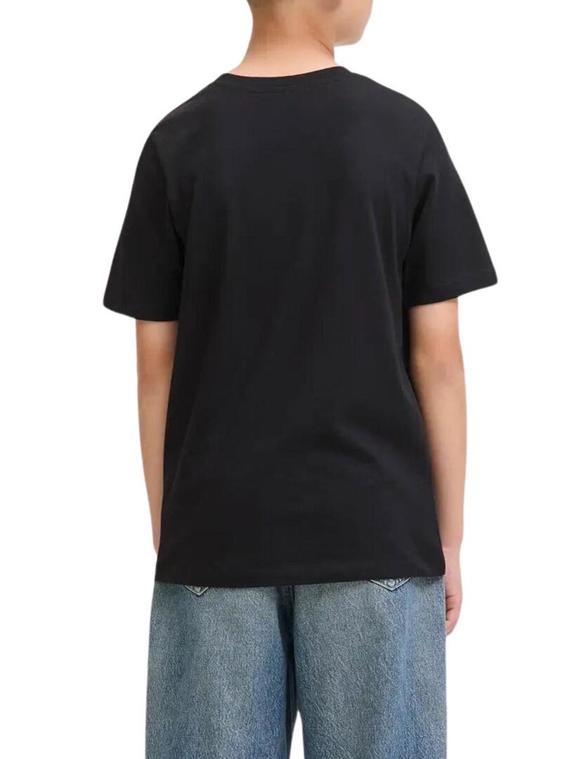 Maglietta Jack and Jones Geplas nera per bambino
