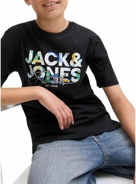 Maglietta Jack and Jones Geplas nera per bambino