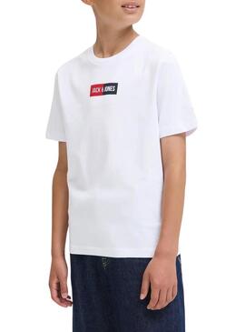 Maglietta Jack and Jones Pan bianca per bambino