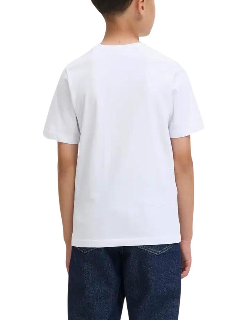 Maglietta Jack and Jones Pan bianca per bambino