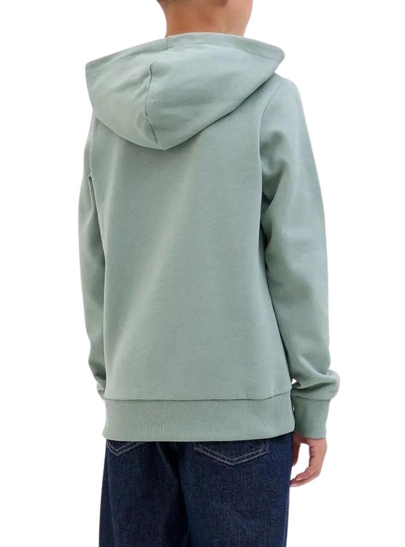 Felpa con cappuccio Jack and Jones Geplas verde bambino