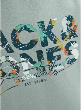 Felpa con cappuccio Jack and Jones Geplas verde bambino