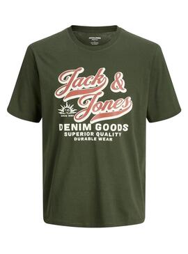 Maglietta Jack and Jones Logo verde per uomo