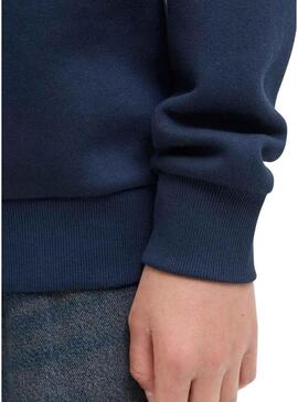 Felpa Jack and Jones Logo blu navy per bambino