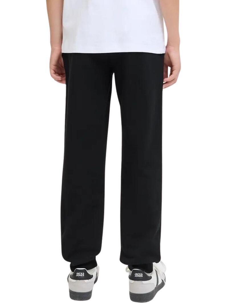 Pantaloni Jack and Jones Makoto neri per bambino.