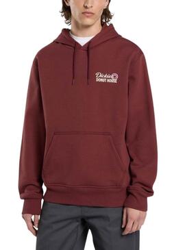 Felpa Dickies Donut bordeaux per uomo