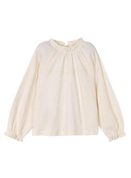 Maglietta Mayoral in bambù beige per bambina
