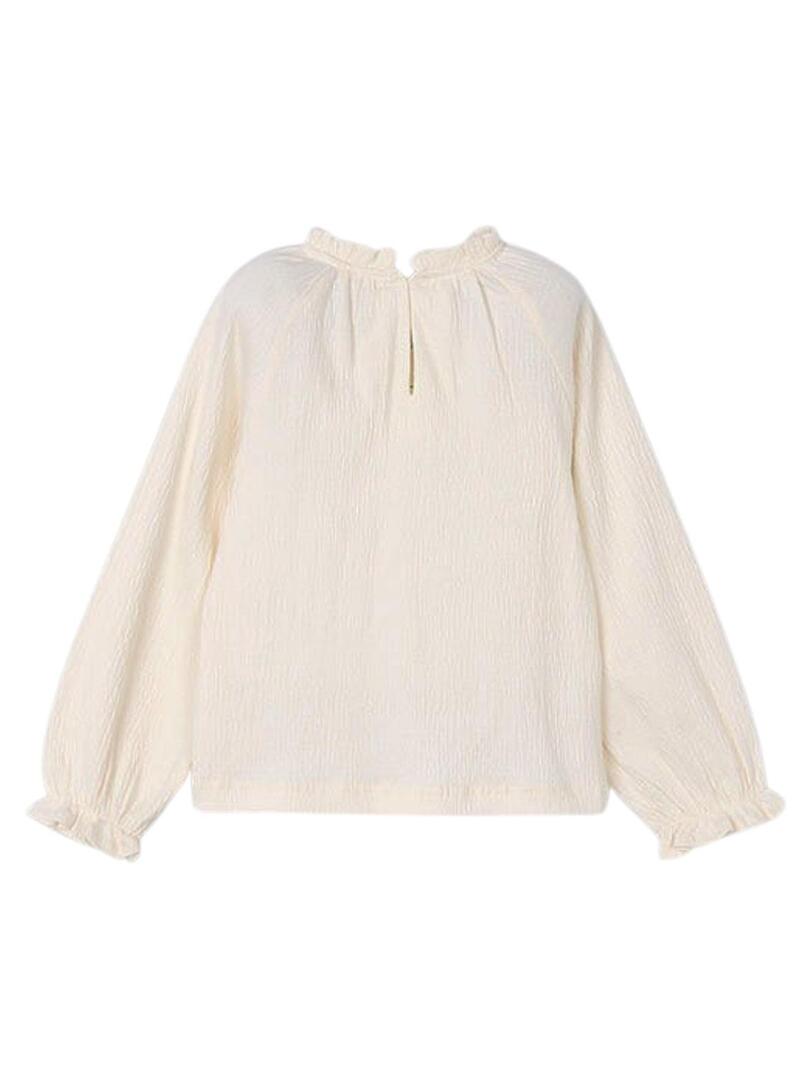 Maglietta Mayoral in bambù beige per bambina