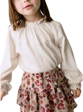 Maglietta Mayoral in bambù beige per bambina