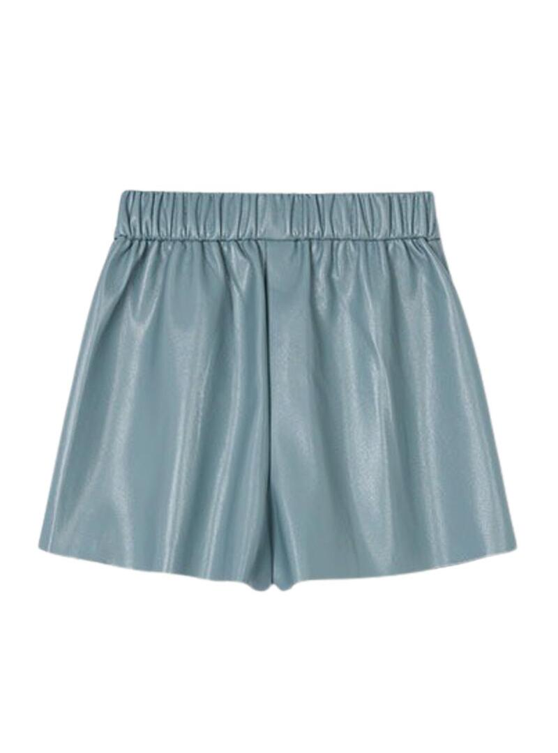 Gonna blu in ecopelle per bambina Bermuda Mayoral.