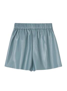 Gonna blu in ecopelle per bambina Bermuda Mayoral.