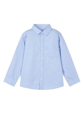 Camicia Mayoral a righe di base blu per bambino