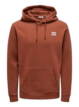 Felpa Only and Sons Dawson color corda per uomo