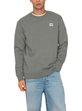Felpa Only and Sons Dawson verde per uomo