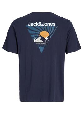Maglietta Jack and Jones Mine blu scuro per uomo