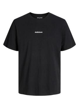 Maglietta Jack and Jones Mine nera per uomo.