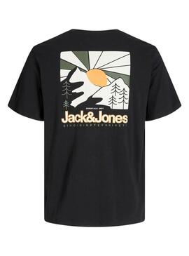 Maglietta Jack and Jones Mine nera per uomo.
