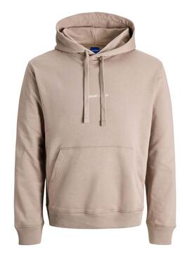 Felpa Jack and Jones Norrebo beige per uomo